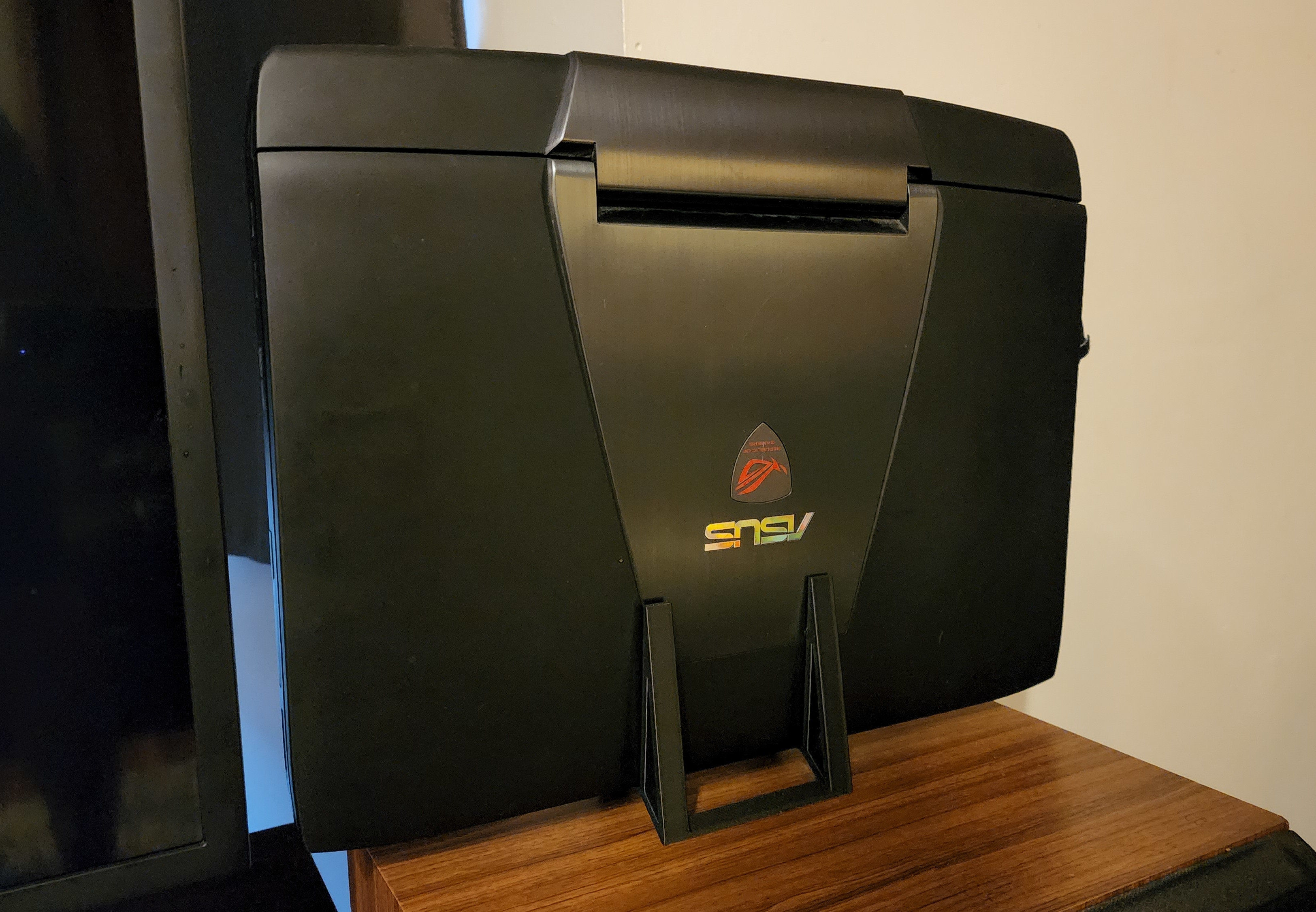 ASUS ROG gaming laptop running Proxmox